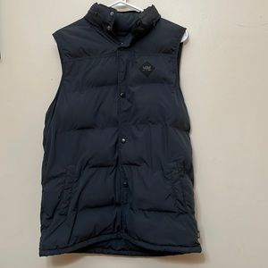 Black Vans Puffer Vest